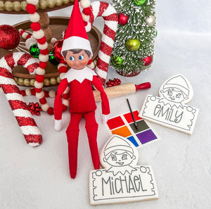 Personalized Paint Your Own Elf Cookie