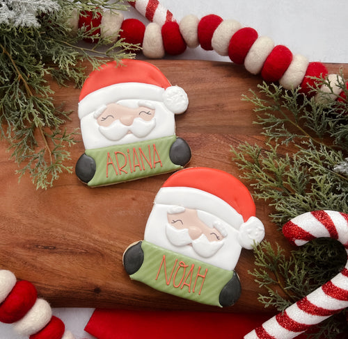 Personalized Santa Cookie