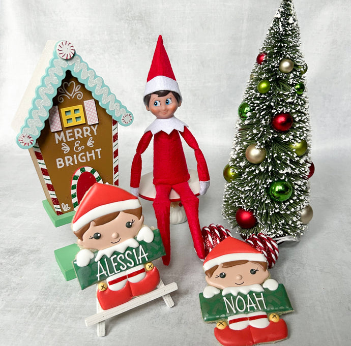 Single Personalized Elf Cookie